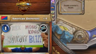 College <i>Hearthstone </i>Players Who Held Up 'Free Hong Kong' Sign Drop Out Of Tournament